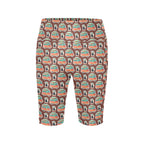 Coffee Van Women's Bike Shorts With Side Pockets Women's Bike Shorts Coffee Printed Offshore