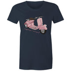 Explore More - Womens T-shirt Navy Womens T-shirt Printed In Australia