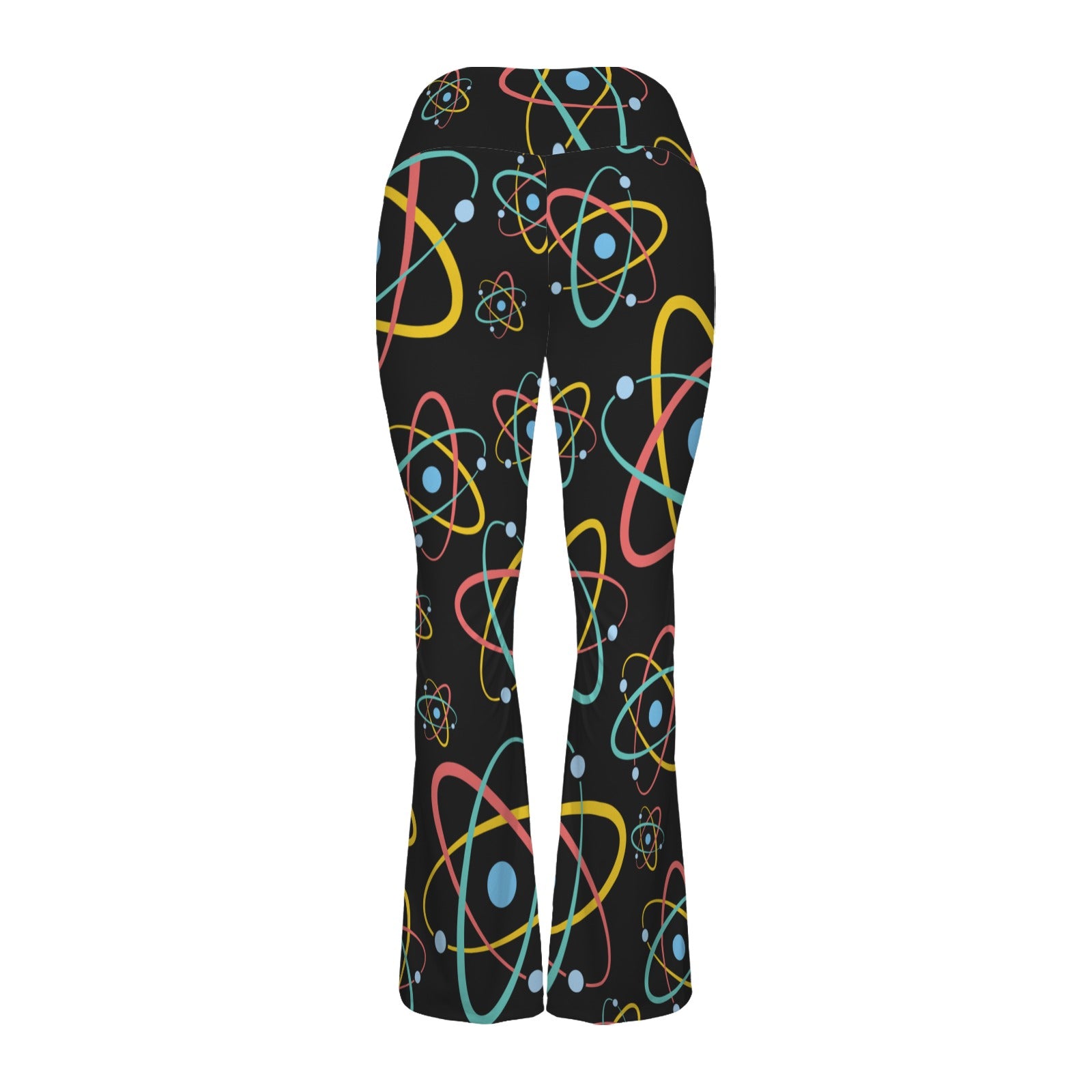 Atoms High Waist Crossover Tummy Control Flare Leggings High Waist Flare Leggings Printed Offshore Science