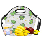 Dinosaur Fairy Neoprene Lunch Bag/Large (Model 1669) Neoprene Lunch Bag animal Printed Offshore