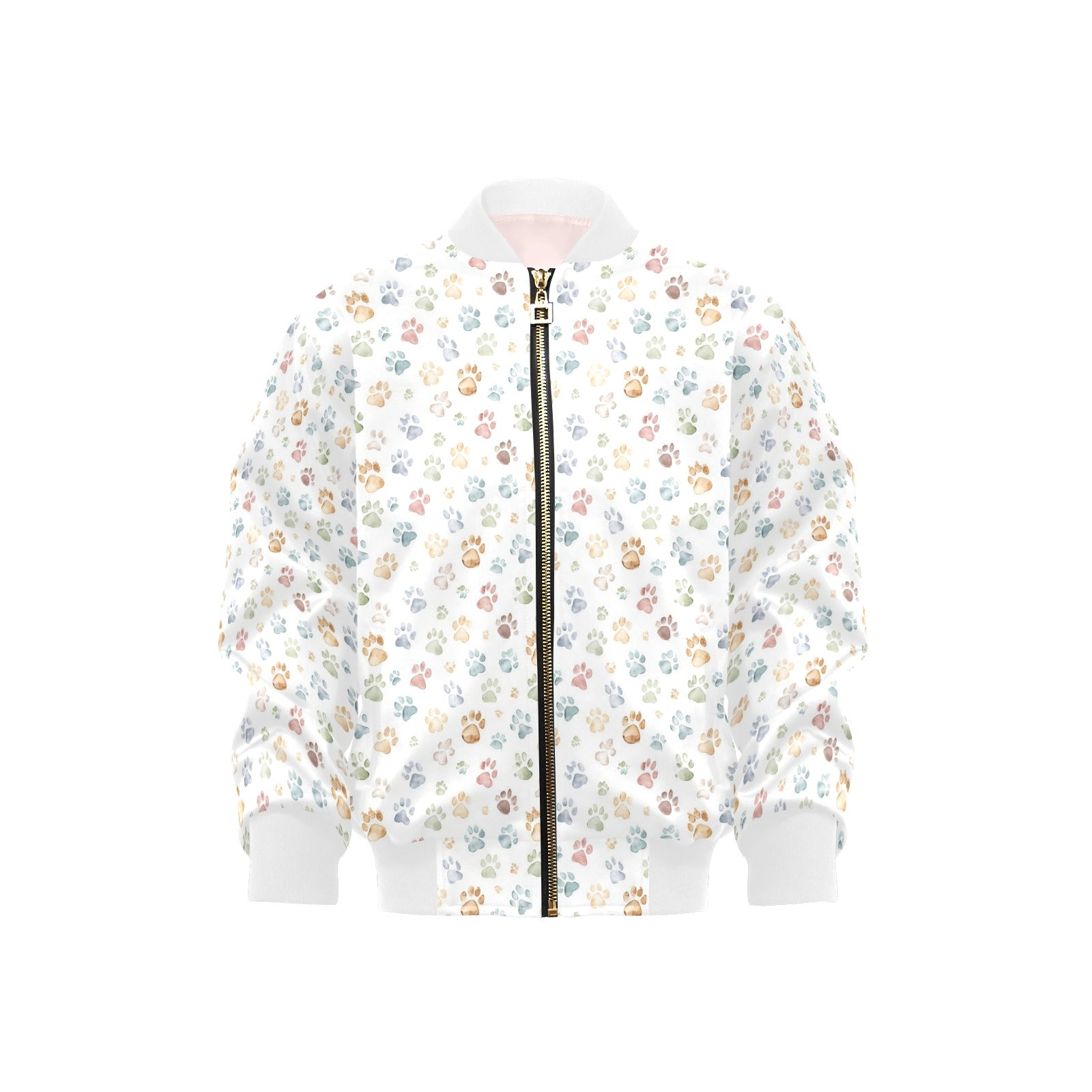 Paw Print Kids Bomber Jacket
