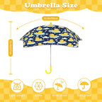 Rubber Ducks On Dark Kids Safe Round Corner Umbrella Kids Safe Round Corner Umbrella animal Printed Offshore