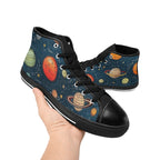 Galaxy - Women's High Top Canvas Shoes