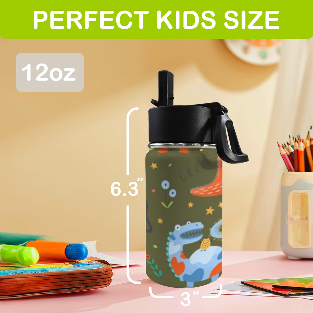 Monsters 12oz Kids Water Bottle with Straw Lid