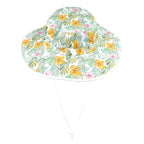Tropical Flowers And Leaves Wide Brim Bucket Hat Wide Brim Bucket Hat Plants Printed Offshore