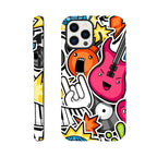 Sticker Music - Apple iPhone Tough case iPhone 12 Pro iPhone Tough Case Globally Fulfilled Music