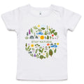 Stay Natural - Baby T-shirt White Baby T-shirt Plants Printed In Australia
