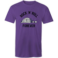 Rock And Roll Forever Men's AS Colour T-Shirt Purple Mens T-shirt Music Printed In Australia