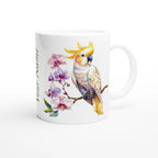 Personalise - Cockatoo, Australian Birds - White 11oz Ceramic Mug Personalised 11oz Mug