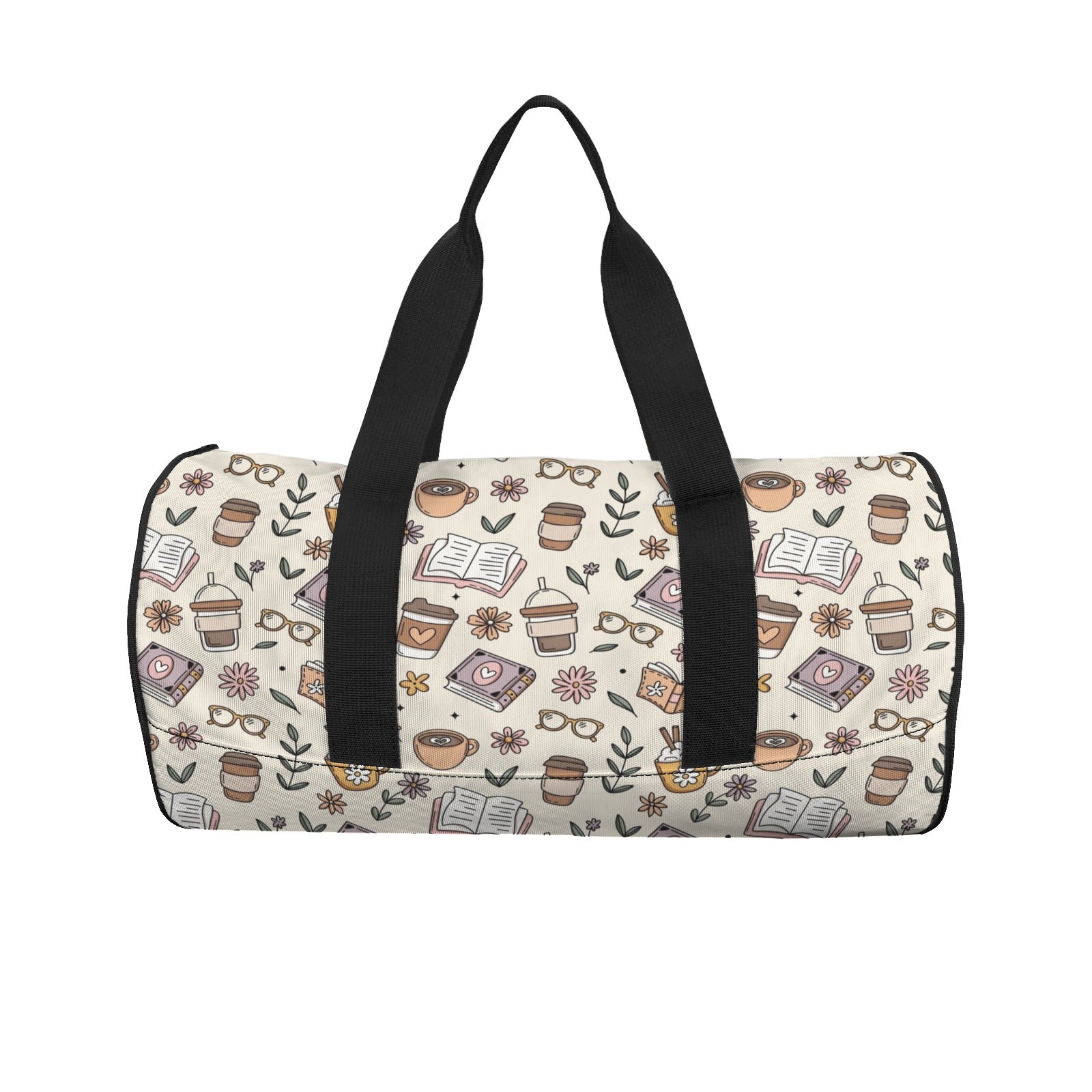 Books And Coffee Duffle Bag Duffle Bag Printed Offshore