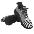Black Stripes Men's Twisted Sole Sneakers