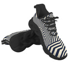 Black Stripes Men's Twisted Sole Sneakers