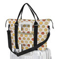 Round Pizzas On White Duffle Bag-Simple (Model 1715) One Size Duffle Bag-Simple (1715)