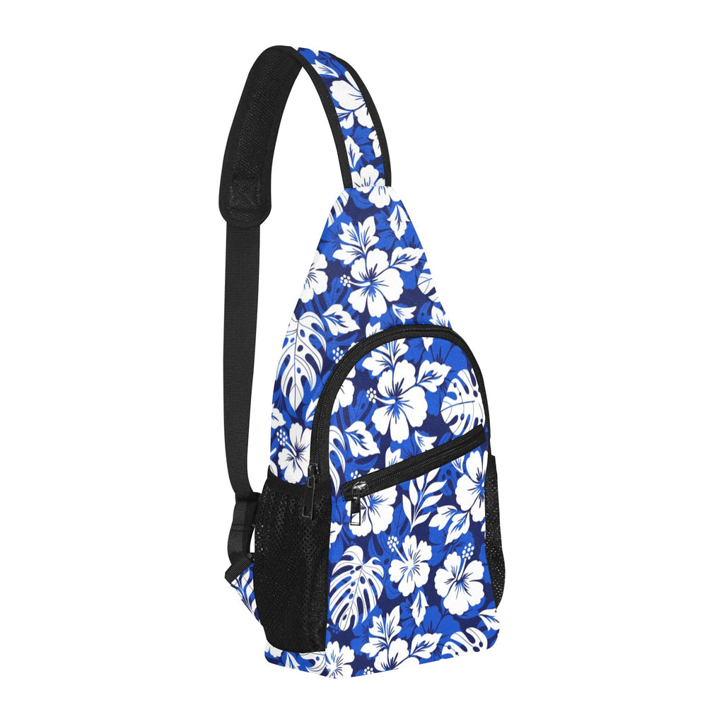 Blue Hawaiian Floral - Chest Bag