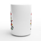 Christmas Cat - White 15oz Ceramic Mug Christmas 15oz Mug Christmas Globally Fulfilled