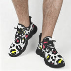 Leopard Print Colour Men's Twisted Sole Sneakers