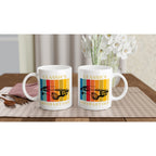 Classics Never Get Old White 11oz Ceramic Mug White 11oz Mug Dad Globally Fulfilled