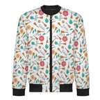 Ukulele Men's Casual Zip‑Up Bomber Jacket