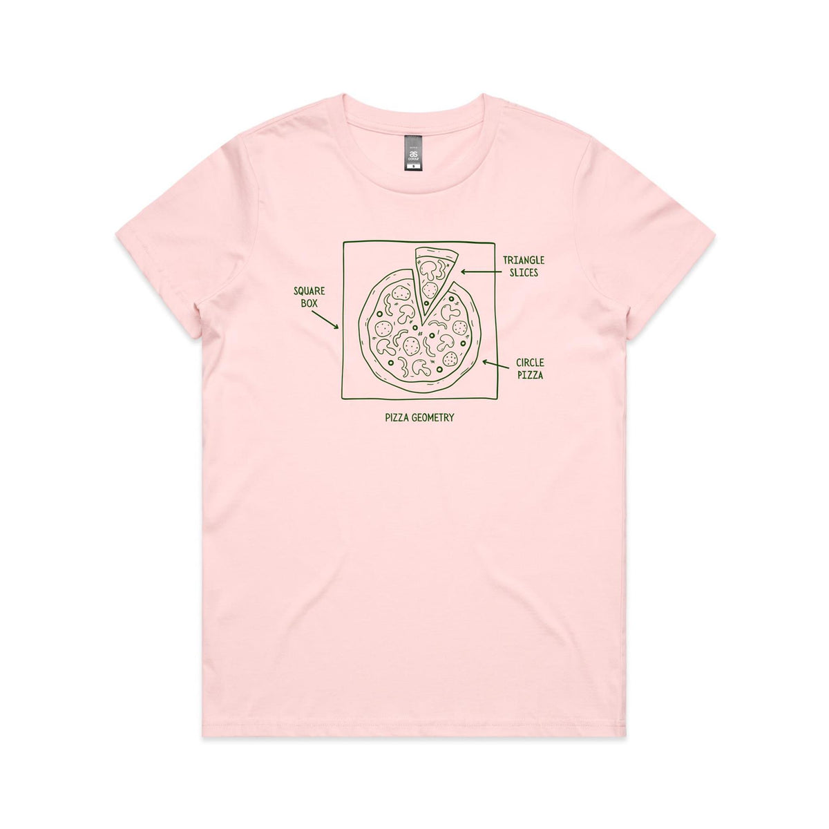 Pizza Geometry Women's AS Colour T-shirt