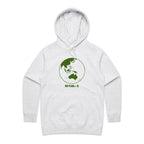 No Planet B - Womens Hoodie White Marle Womens Hoodie Environment Printed In Australia