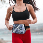 Blue And White Floral - Belt Bag