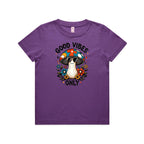 Good Vibes Only, Hippie Mushroom With Sunglasses - Kids T-shirt
