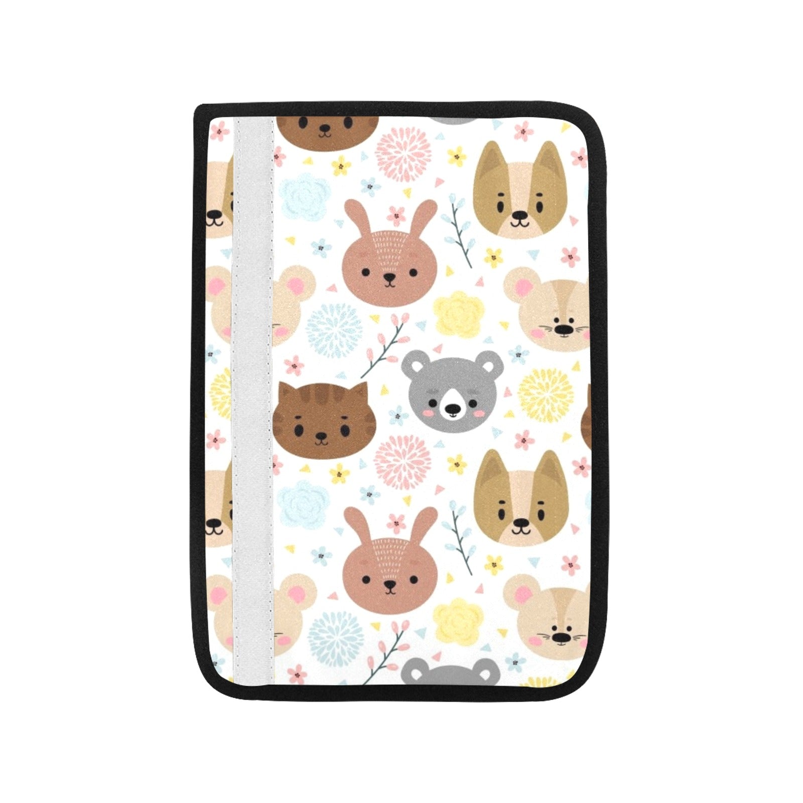 Baby Animals Car Seat Belt Cover 7''x10'' (Pack of 2) Car Seat Belt Cover 7x10 (Pack of 2) animal Printed Offshore