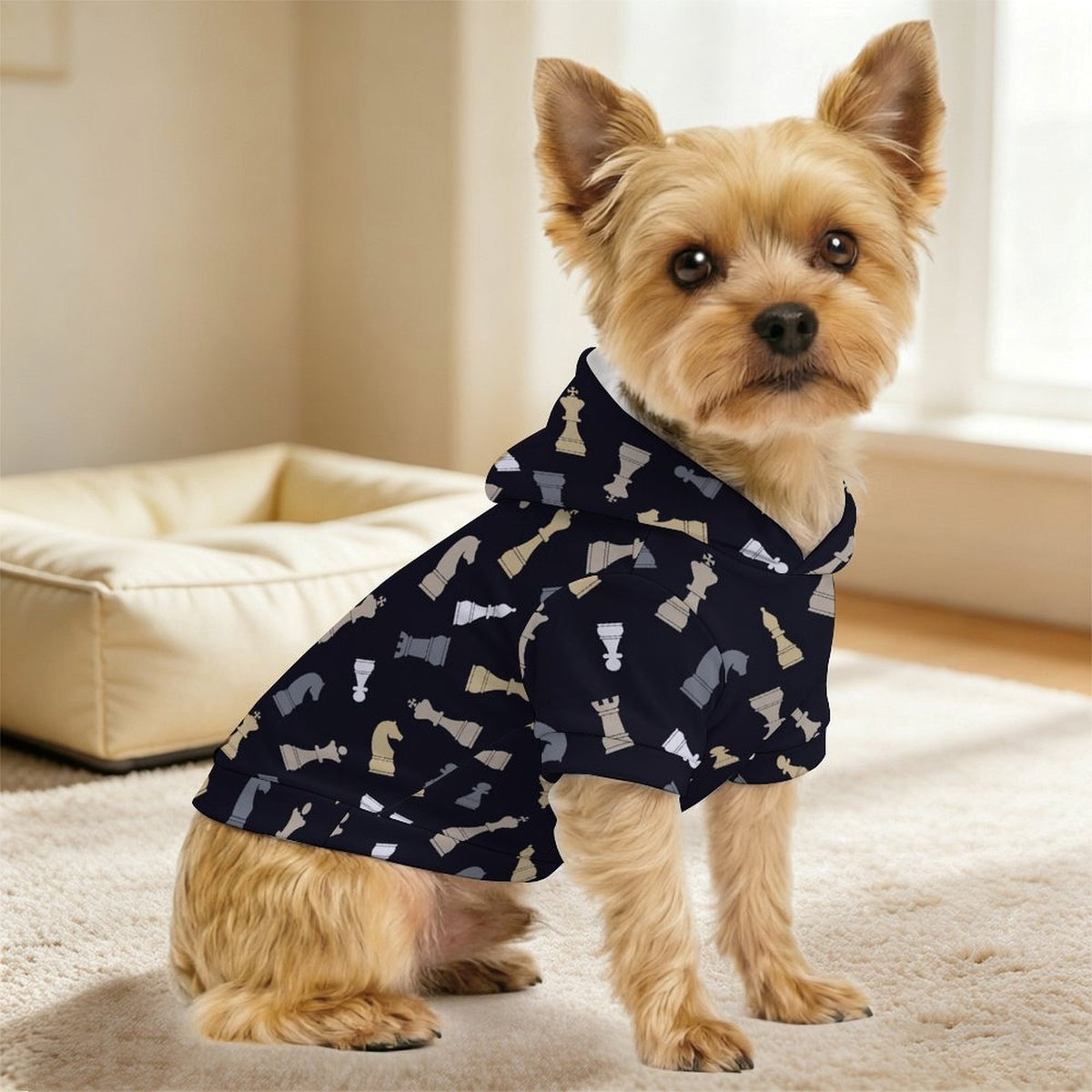 Chess Pattern Pet Hoodie (Small Size)