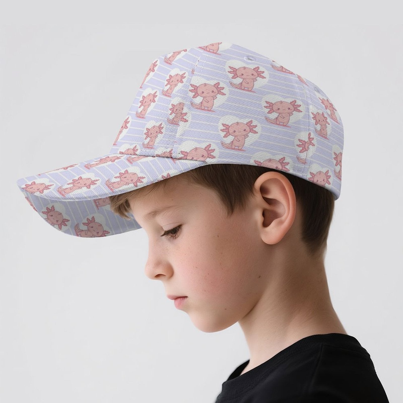 Axolotl Love Kids Baseball Cap