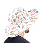 Birds Of A Feather Wide Brim Bucket Hat Wide Brim Bucket Hat Birds Printed Offshore