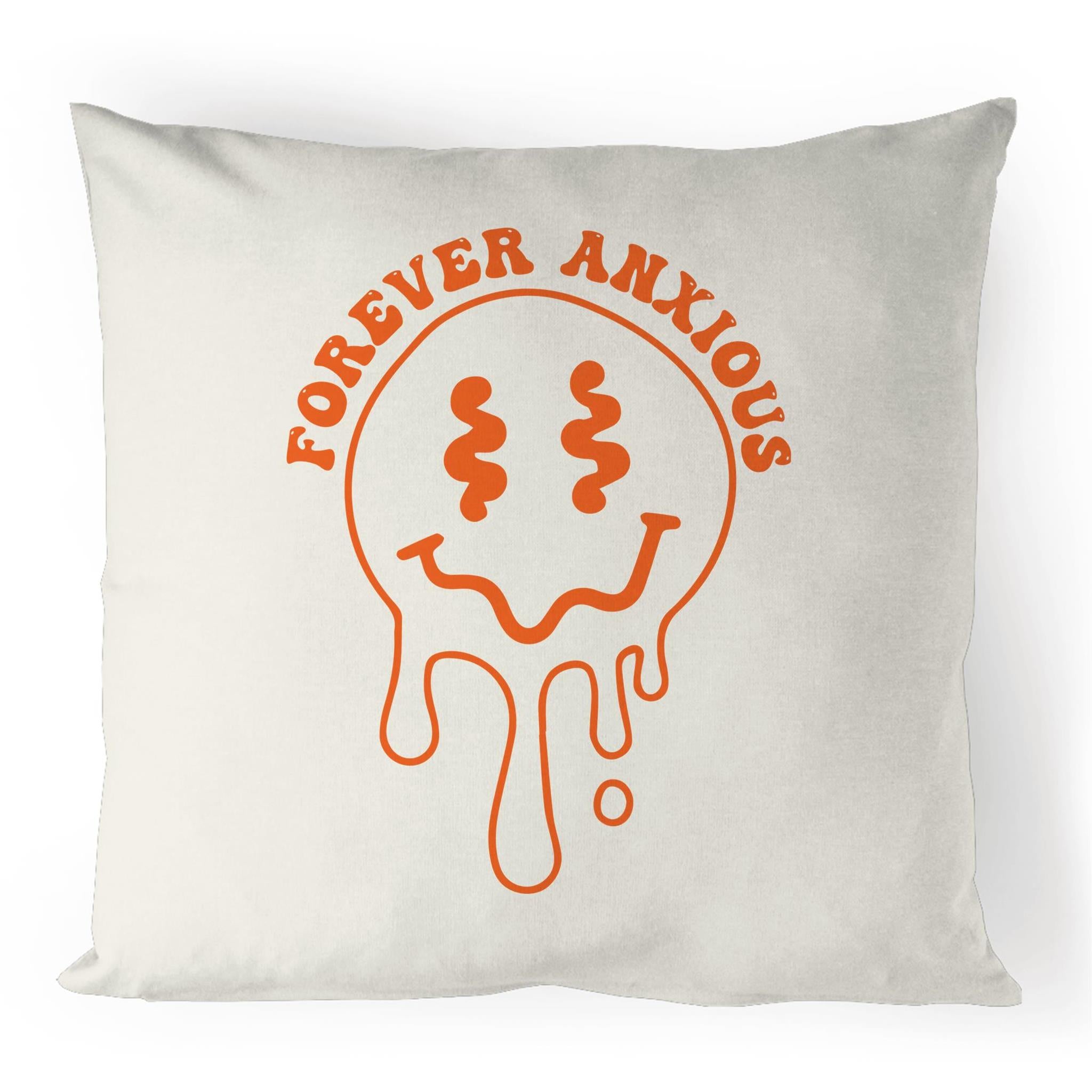 Forever Anxious - 100% Linen Cushion Cover Default Title Linen Cushion Covers Printed In Australia