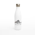 Cat, I Just Can't Today - White 17oz Stainless Steel Water Bottle Default Title White Water Bottle animal Globally Fulfilled