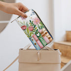 Books, Flowers And Butterfly -  PU Leather Wallet