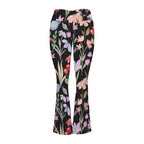 Floral Watercolour High Waist Crossover Tummy Control Flare Leggings High Waist Flare Leggings Plants Printed Offshore