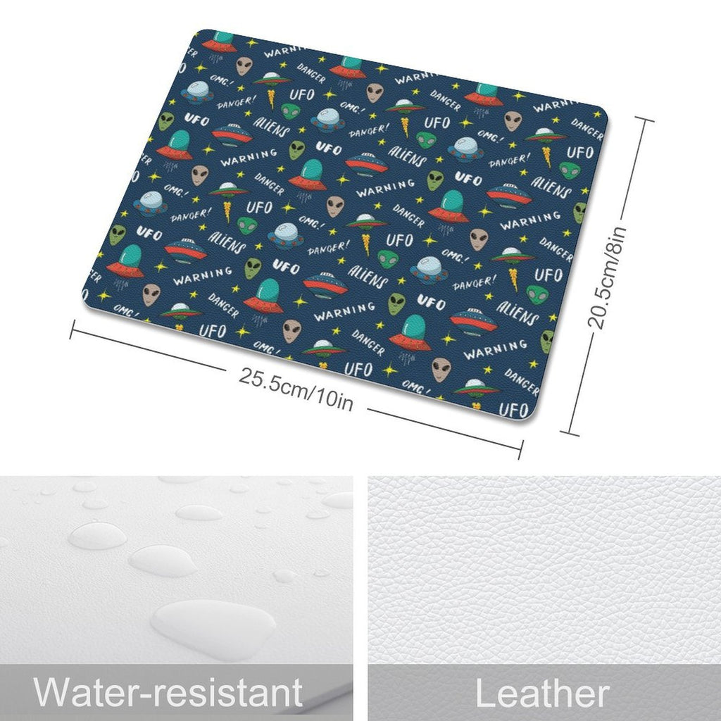 UFO's And Aliens Leather Mouse Pad Leather Mouse Pad Printed Offshore Sci Fi