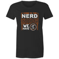 Come To The Nerd Side, We Have Pi - Womens T-shirt Black Womens T-shirt Maths Printed In Australia Sci Fi