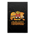 The Diet Starts Tomorrow, Hamburger, Fries, Pizza - AS Colour Tea Towel Default Title Tea Towel Food Printed In Australia