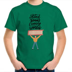 Read Books, Change The World - Kids Youth T-Shirt Kelly Green Kids Youth T-shirt Printed In Australia Reading