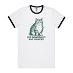Cat, Did Somebody Say Snack? -  Staple Ringer Tee