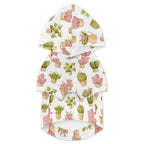 Cactus Pots And Flowers Pet Hoodie (Small Size)
