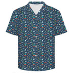 UFO's And Aliens Men's Crinkle Hawaiian Shirt