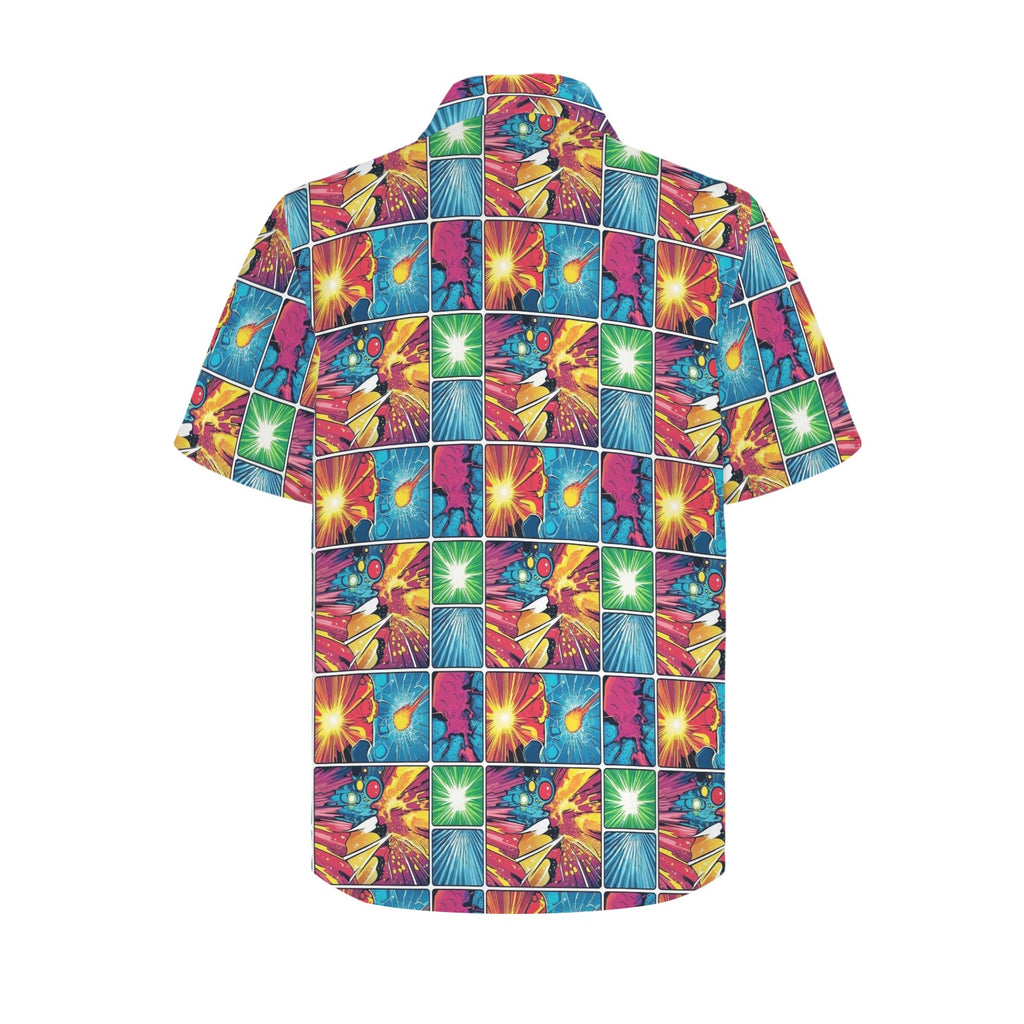 Comic Book Squares Men's Hawaiian Shirt