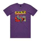 I Put The Pro In Procrastination, Retro Gentleman Men's AS Colour T-shirt Purple Mens T-shirt comic Printed In Australia