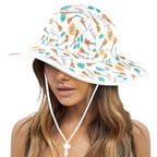 Ukulele Wide Brim Bucket Hat Wide Brim Bucket Hat Music Printed Offshore
