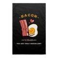 Bacon, You Are Truly Egg-cellent AS Colour Tea Towel Default Title Tea Towel Food Printed In Australia