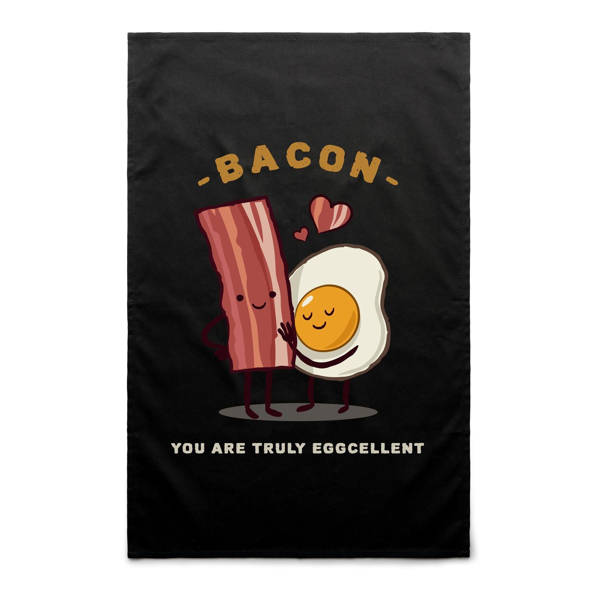 Bacon, You Are Truly Egg-cellent - AS Colour Tea Towel Default Title Tea Towel Food Printed In Australia