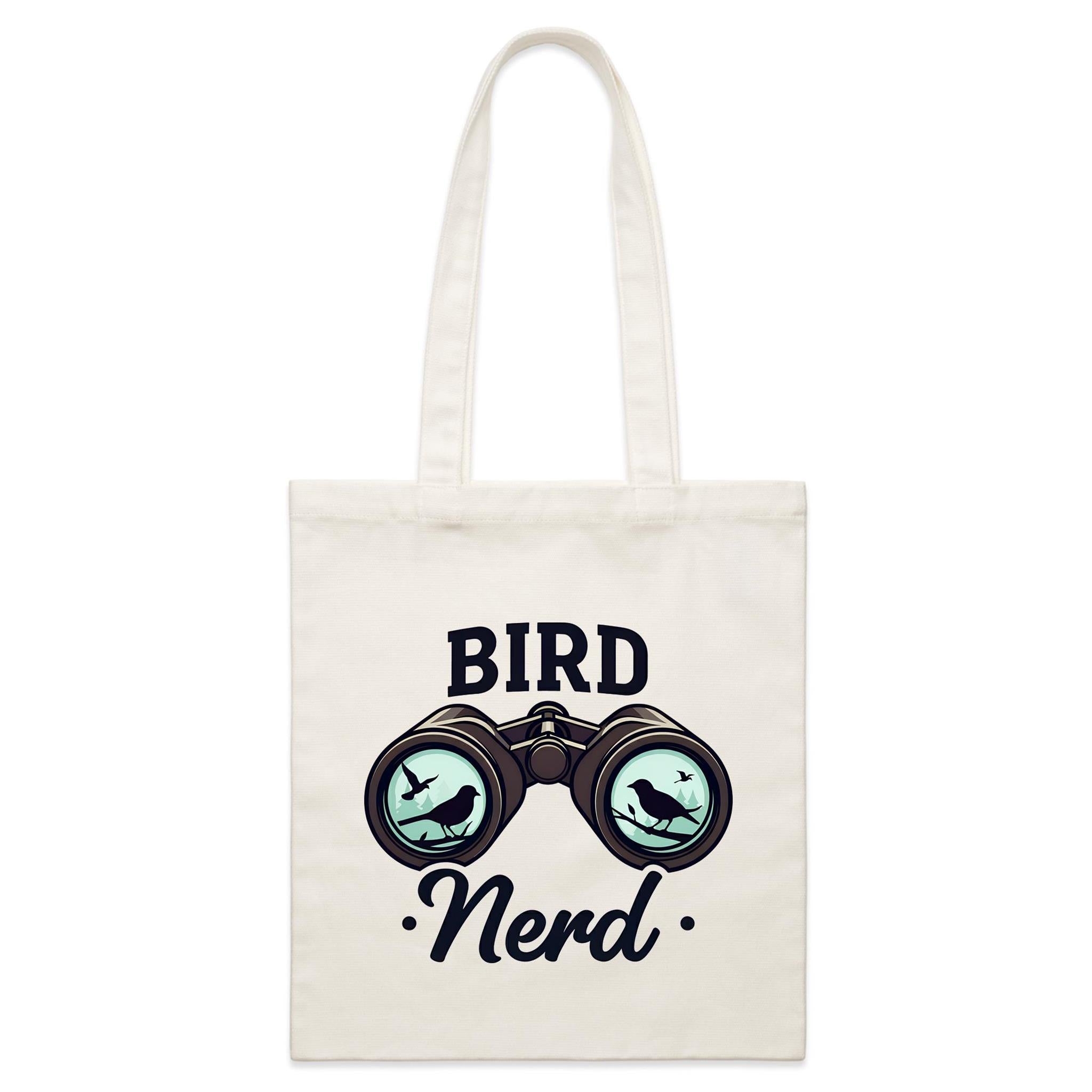 Bird Nerd - Parcel Canvas Tote Bag Default Title Small Tote Bag animal Printed In Australia