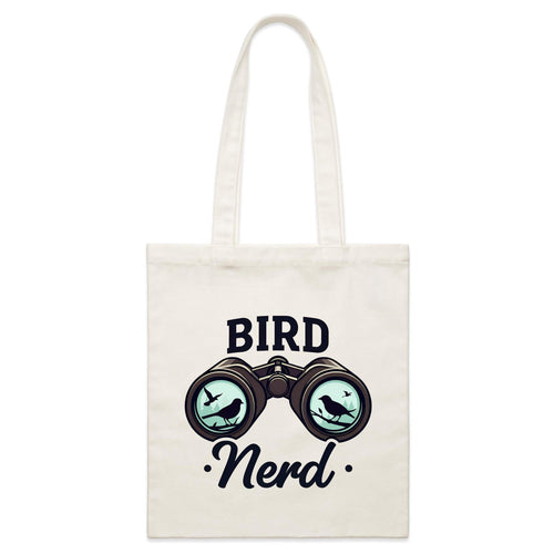 Bird Nerd - Parcel Canvas Tote Bag Default Title Small Tote Bag animal Printed In Australia