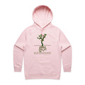 Square Roots, Maths Women's AS Colour Hoodie Pink Womens Hoodie Maths Printed In Australia