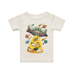 UFO Cat Abduction AS Colour Baby T-shirt Natural Baby T-shirt animal Printed In Australia Sci Fi